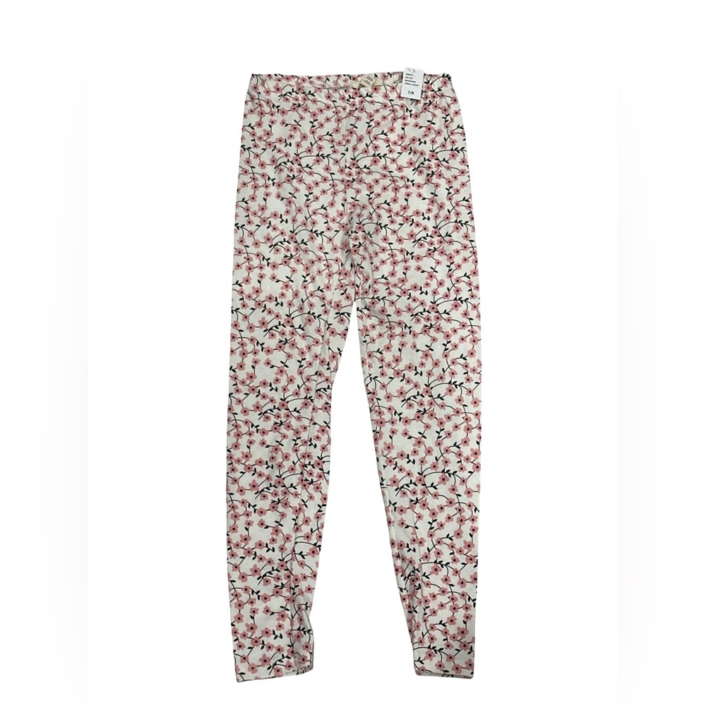 Jessica Simpson Girls Pink Floral Leggings Size 7/8 NWT